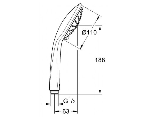 Лейка для душа Grohe Euphoria Massage 27221000