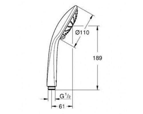 Душевая лейка Grohe Euphoria 27238000