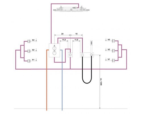 Потолочный душ, GROHE Rainshower F-Series 20, хром, (27286000)
