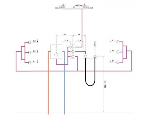 Потолочный душ, GROHE Rainshower F-Series 20, хром, (27286000)