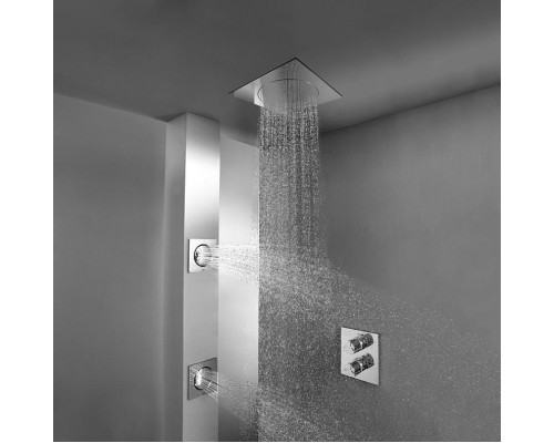 Верхний душ GROHE Rainshower F-series, 254х254 мм, хром (27467000)
