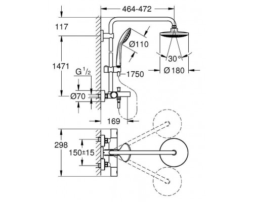Душевая стойка Grohe Euphoria 27475000
