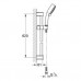 Душевой гарнитур GROHE New Tempesta Cosmopolitan 100 III, с полочкой, 600 мм, 9,5 л/мин, хром (27576002)