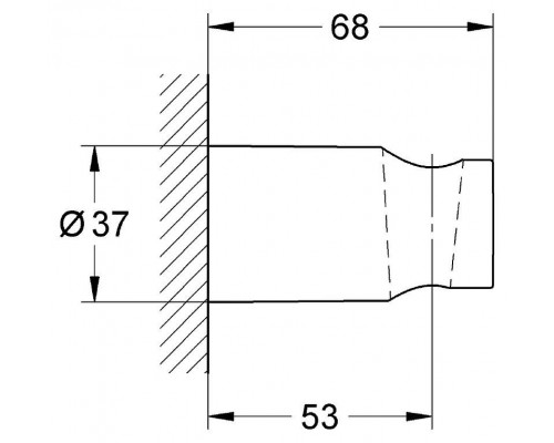 Держатель настенный для ручного душа GROHE Tempesta Cosmopolitan, хром (27594000)