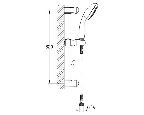 Душевой гарнитур Grohe New Tempesta 100 IV 27645001