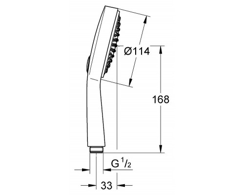 Душевая лейка Grohe Power&Soul Cosmopolitan 115 27661000