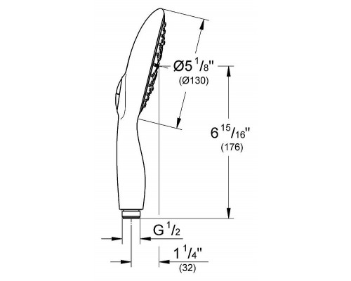 Душевая лейка Grohe Rainshower Icon