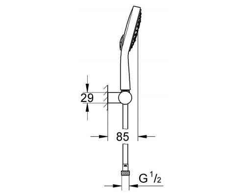 Душевой гарнитур Grohe Power&Soul Cosmopolitan 130