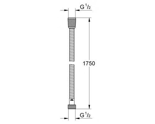 Душевой гарнитур GROHE Tempesta New IV, штанга 600 мм, хром (27795001)