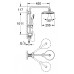 Душевая система поворотная без смесителя и термостата Grohe Power And Soul 27911000