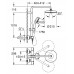 Душевая система с термостатом для настенного монтажа, GROHE Tempesta Cosmopolitan System 210, хром, (27922001)