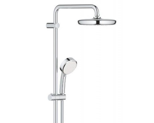 Душевая система с термостатом для настенного монтажа, GROHE Tempesta Cosmopolitan System 210, хром, (27922001)