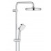 Душевая система с термостатом для настенного монтажа, GROHE Tempesta Cosmopolitan System 210, хром, (27922001)
