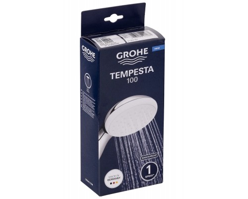 Ручной душ Grohe Tempesta New 27923001 (27923000), с ограничителем расхода воды 9,4 л/мин