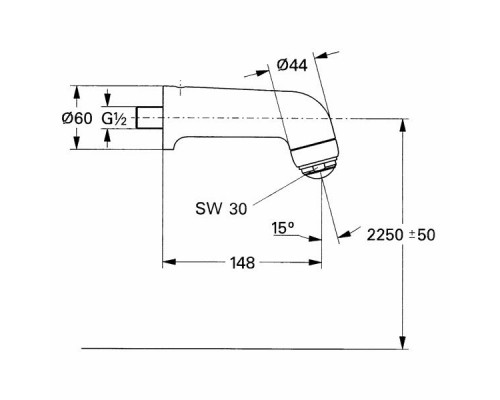 Спортивный верхний душ Grohe Relexa 28089000