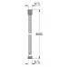 Душевой шланг GROHE Relexaflex Metal Longlife, металлический 2000 мм, хром (28145001)