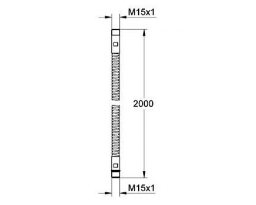 Душевой шланг GROHE 2000 мм, хром (28146000)