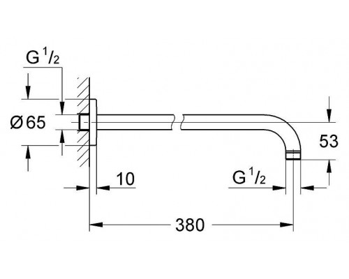 Душевой кронштейн Grohe Rainshower 28361000