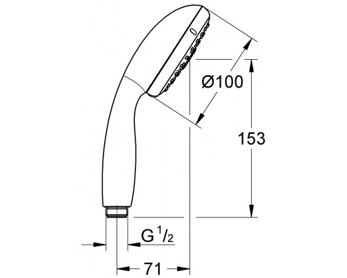 Ручной душ Grohe Tempesta 28421002 EcoJoy (4 режима)