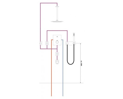 Кронштейн для верхнего душа Grohe Rainshower 28497000