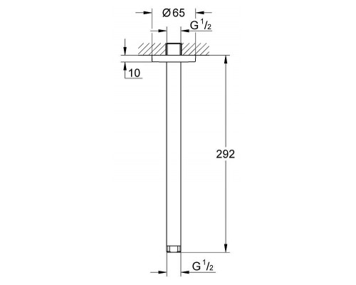Кронштейн для верхнего душа Grohe Rainshower 28497000