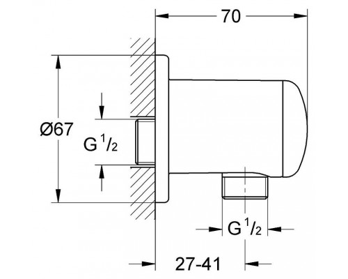 Шланговое подключение Grohe Relexa plus 28671000