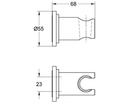 Держатель настенный для ручного душа GROHE Sena, хром (28690000)
