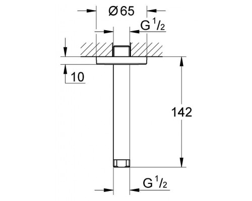 Кронштейн для верхнего душа Grohe Rainshower 28724000
