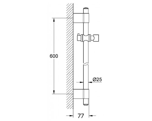Душевая штанга Grohe Rainshower 28797001 / 22590 ; GROHE StarLight®