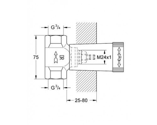 Скрытый механизм Grohe 29802000