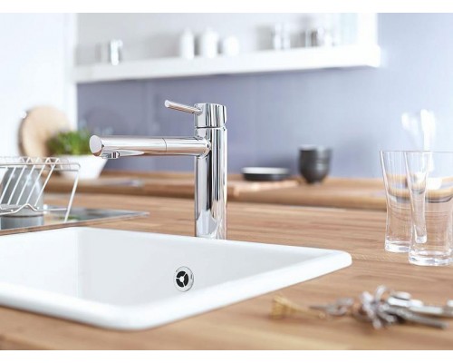Смеситель кухонный для раковины Grohe Concetto 31129DC1 (суперсталь)
