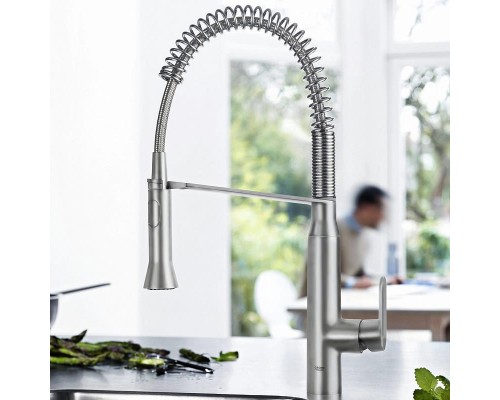 Смеситель кухонный Grohe K7 (сталь) 31379DC0