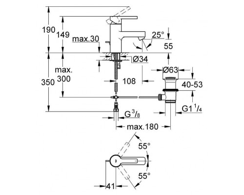 Смеситель Grohe Lineare 32115000