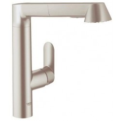 Смеситель кухонный Grohe K7 (сталь) 32176DC0