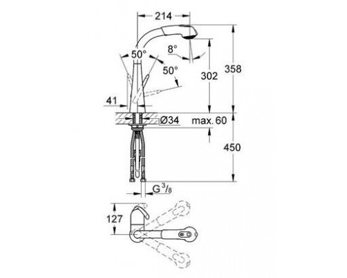 Смеситель кухонный Grohe Zedra 32553SD0