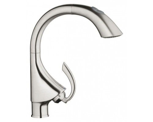 Смеситель кухонный Grohe K4 (сталь) 33782SD0