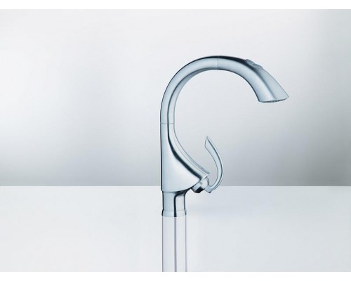 Смеситель кухонный Grohe K4 (сталь) 33782SD0