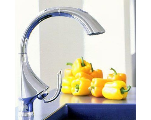 Смеситель кухонный Grohe K4 (сталь) 33782SD0