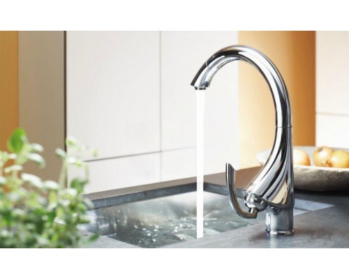 Смеситель кухонный Grohe K4 (сталь) 33782SD0