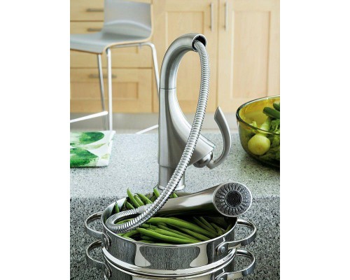 Смеситель кухонный Grohe K4 (сталь) 33782SD0