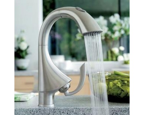Смеситель кухонный Grohe K4 (сталь) 33782SD0