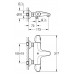 Термостат для ванны GROHE Grohtherm 1000 хром 34155003