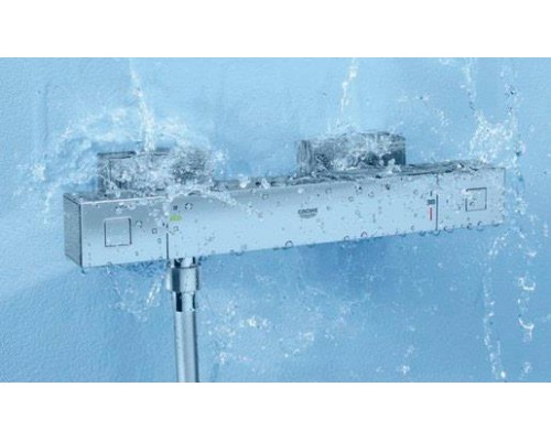 Смеситель для ванны и душа Grohe Grohtherm Cube 34488000 наружного монтажа квадрат хром