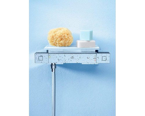 Смеситель для ванны и душа Grohe Grohtherm Cube 34488000 наружного монтажа квадрат хром