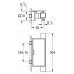 Смеситель для ванны и душа Grohe Grohtherm Cube 34491000 наружного монтажа