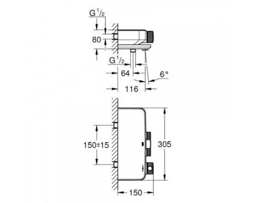 Термостат для ванны GROHE Grohtherm Smart Control 34718000
