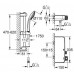 Душевой гарнитур душевая лейка, штанга и держатель Grohe Grohtherm SmartControl 34720000