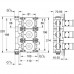 Скрытая часть вентиля Grohe Grohtherm F 35031000 (3 выхода)