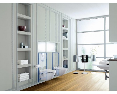 Инсталляция для унитаза GROHE Rapid SL с белой кнопкой 38722001 Skate Air 38505SH0 белая