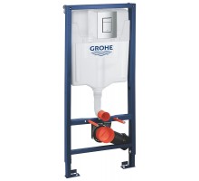 Инсталляция для подвесного унитаза Grohe Rapid SL с панелью смыва хром 38772001